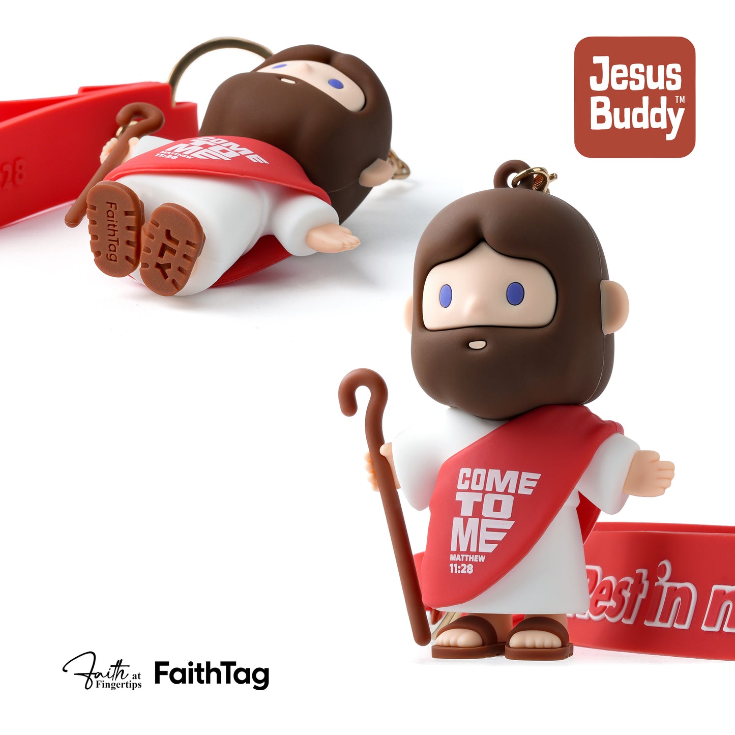 Daily Blessing Jesus Keychain
