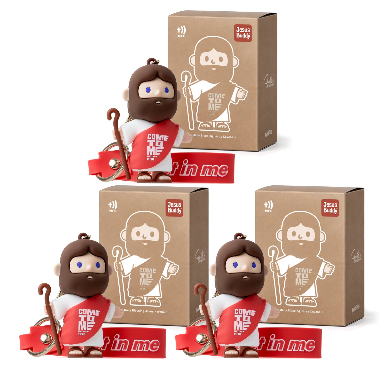 Daily Blessing Jesus Keychain